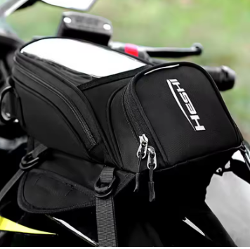HESHI Magnetic Tankbag with Straps & Waterproof Cover (TB-03) | Premium Motorcycle Tank Bag