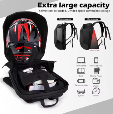 LED Eye Animation Riding Backpack RB-01 | Smart LED Motorcycle Riding Bag