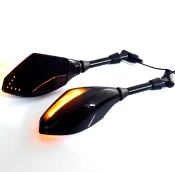 LED Side View Mirrors (SM-18) | Stylish & Bright Motorcycle Rear View Mirrors