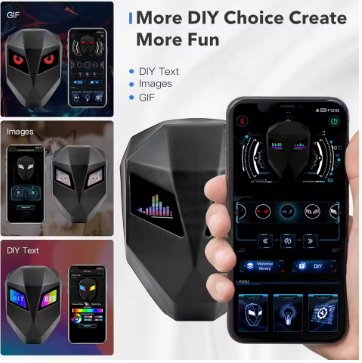 LED Eye Animation Riding Backpack RB-01 | Smart LED Motorcycle Riding Bag