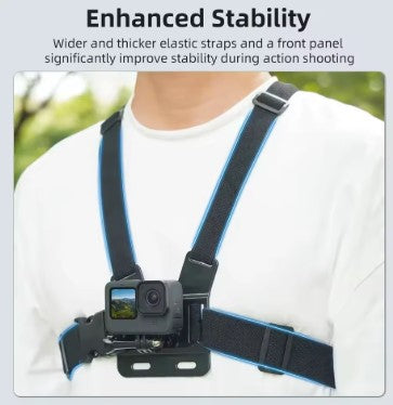 Action Cam Chest Mount Holder – Compatible with GoPro, Insta360 & Action Cameras