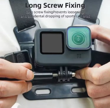 Action Cam Chest Mount Holder – Compatible with GoPro, Insta360 & Action Cameras