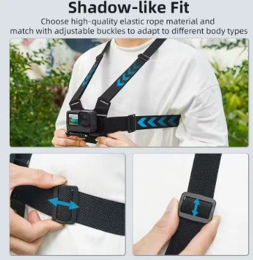 Action Cam Chest Mount Holder – Compatible with GoPro, Insta360 & Action Cameras