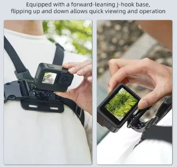 Action Cam Chest Mount Holder – Compatible with GoPro, Insta360 & Action Cameras