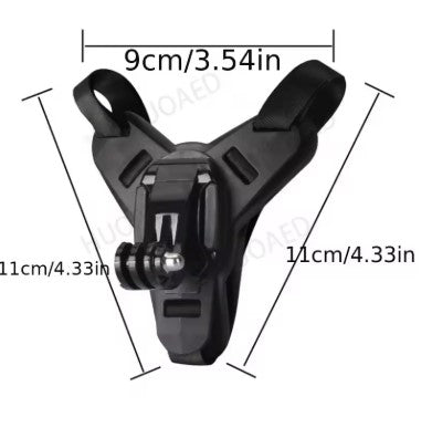 Helmet Chin Mount Strap Holder – Universal Mobile & Action Camera Mount for Riders