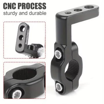 Motorcycle Handlebar Mount Bracket – Universal Holder for Extra Lights & Gadgets