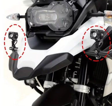 Motorcycle Handlebar Mount Bracket – Universal Holder for Extra Lights & Gadgets