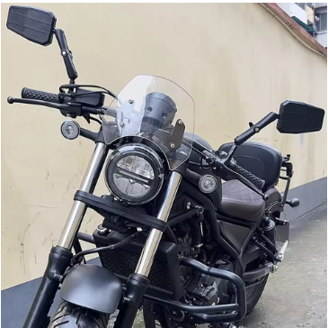 ADV Westwind Foldable Side View Mirrors | Universal Adjustable Motorcycle Mirrors