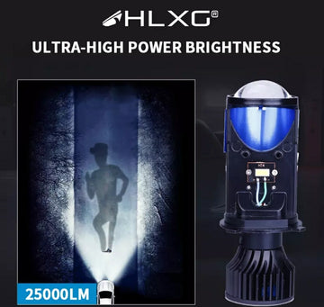 H4 LED Projector Headlight A83Y6 | Universal Motorcycle Headlamp (1 Pc)