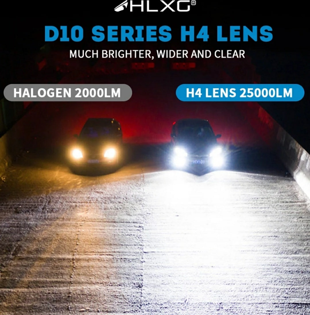 H4 LED Projector Headlight A83Y6 | Universal Motorcycle Headlamp (1 Pc)
