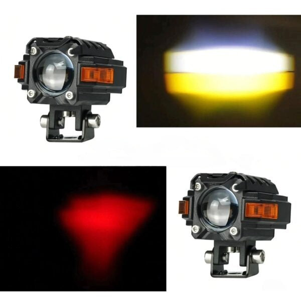 HJG Single Lens Pro LED (EL-35) – Red Devil Eye with Yellow Parking Light