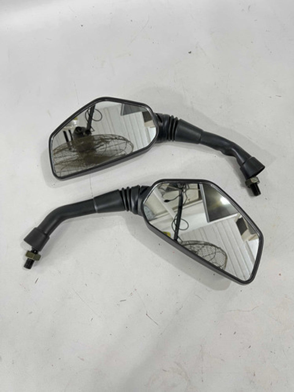 Universal Wego Style Motorcycle Mirrors | Rear View Side Mirrors for Bikes