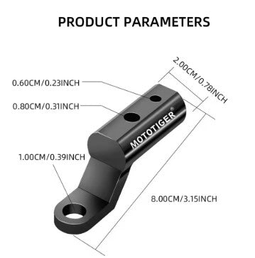 Motorcycle Mirror Extension Rod – Extra Accessories Mount & Adjustable Bracket