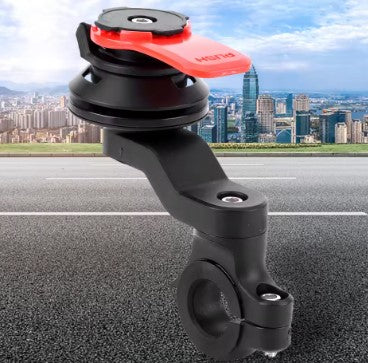 Quad-Lock Motorcycle Phone Holder Stand-Bracket (MH-01) – 360° Rotation with Vibration Dampening