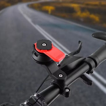 Quad-Lock Motorcycle Phone Holder Stand-Bracket (MH-01) – 360° Rotation with Vibration Dampening