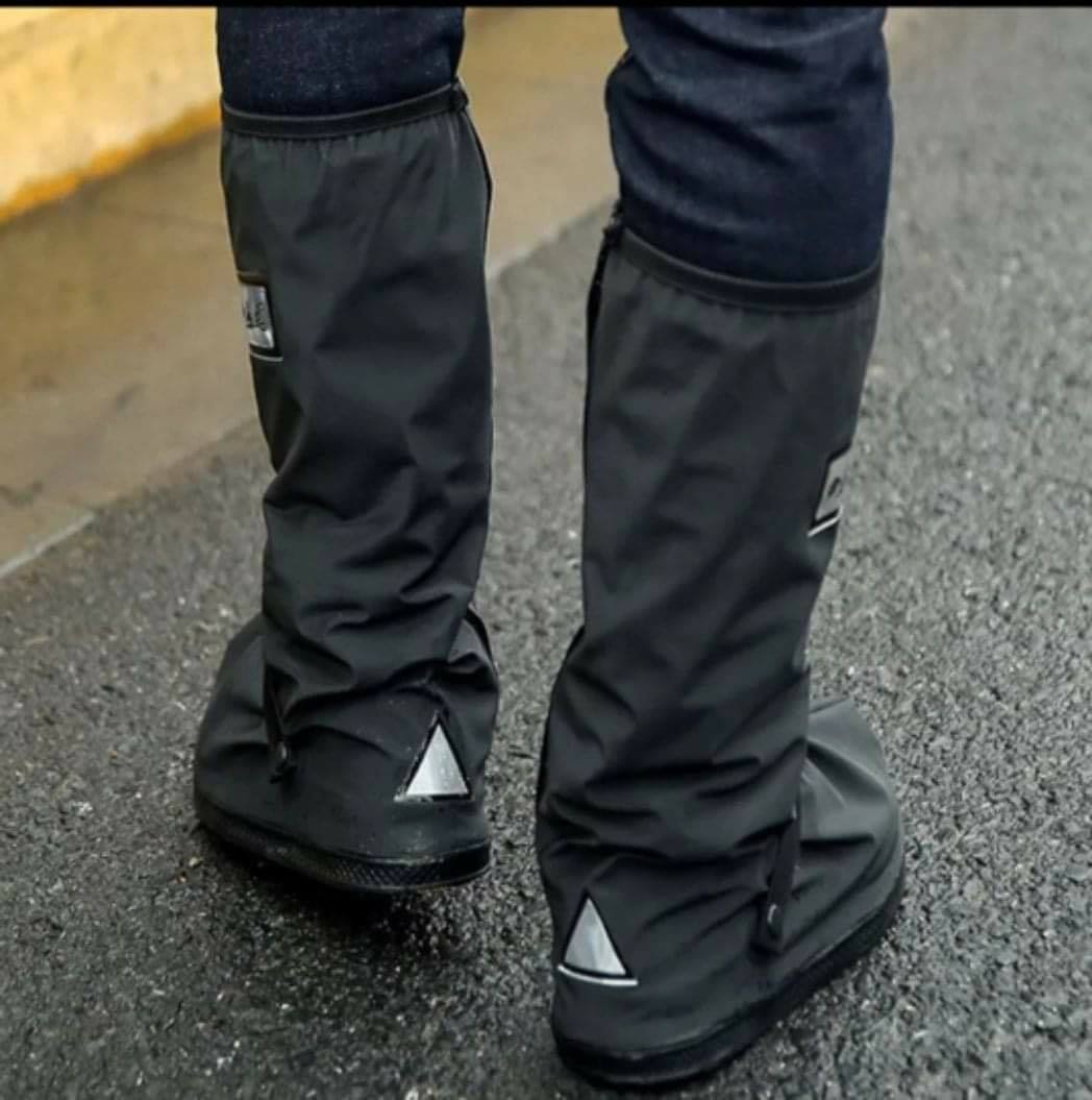 Long Waterproof Rain Boot Covers – Reusable, Anti-Slip, Protective Overshoes