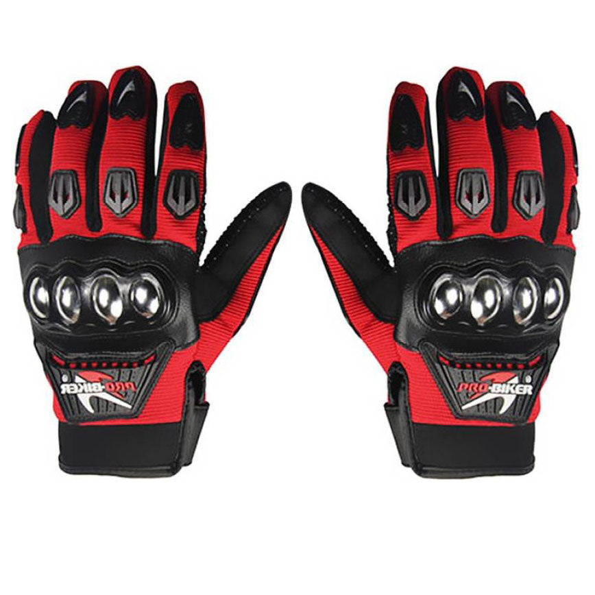 Pro-Biker Steel Motorcycle Gloves – Armored Protective Riding Gloves