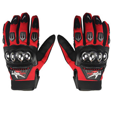 Pro-Biker Steel Motorcycle Gloves – Armored Protective Riding Gloves