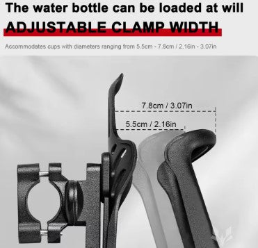 Adjustable Water Bottle Cup Holder – Universal Motorcycle & Bicycle Mount