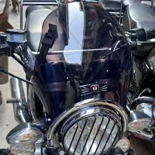 Universal Bike Windshield – Smoke Finish with Headlight Guard