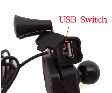 X Mobile Holder with Charger – 2-in-1 Motorcycle Phone Mount with USB Charging Port